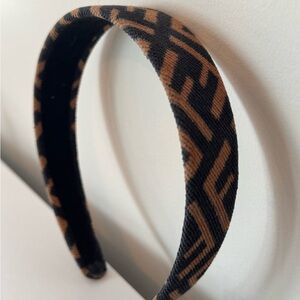 Stylish Black and Brown Fendi Headband